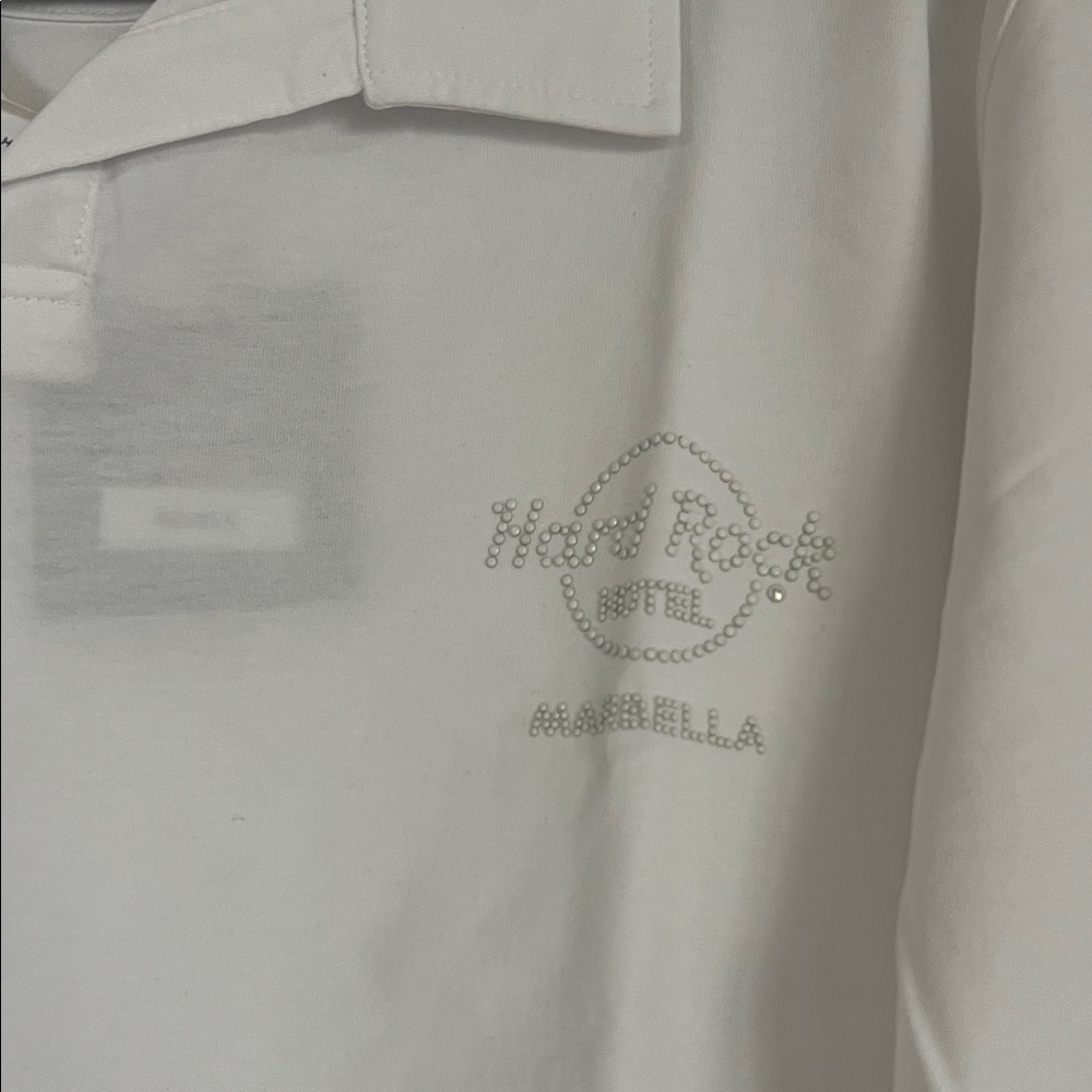 Hard Rock Cafe White Polo Shirt